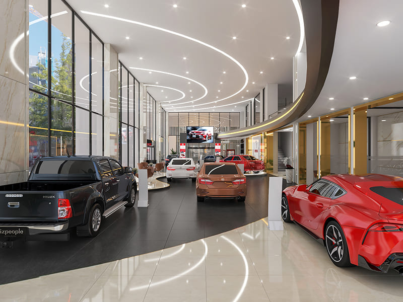 Thiết kế showroom Toyota