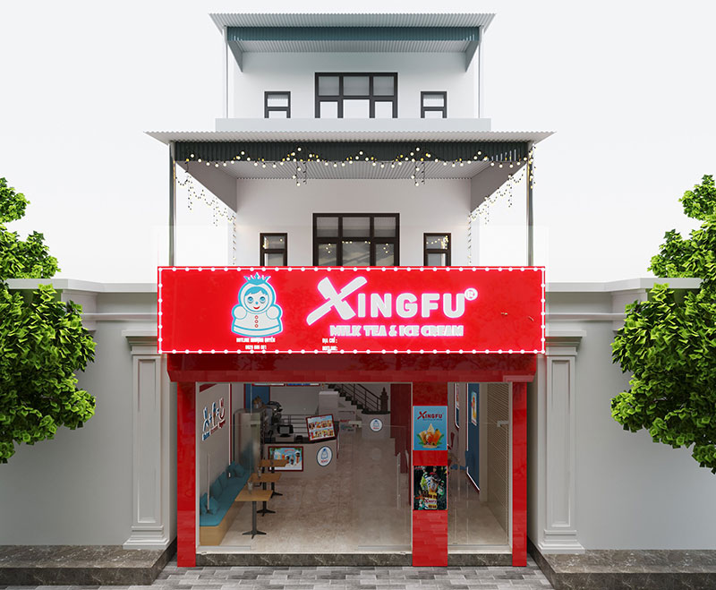 Biển quảng cáo cửa hàng Xingfu